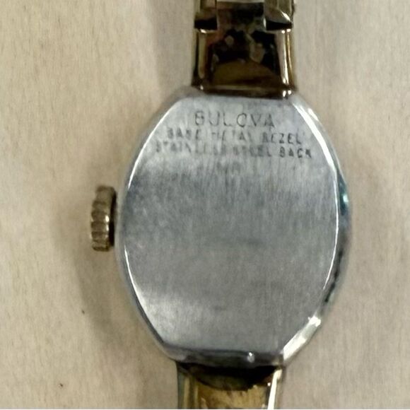 Bulova Vintage working Women's Watch Manual Wind gold nugget bracelet - Picture 6 of 11